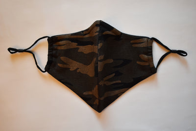 Short Beard Face Mask - Camouflage Army Green