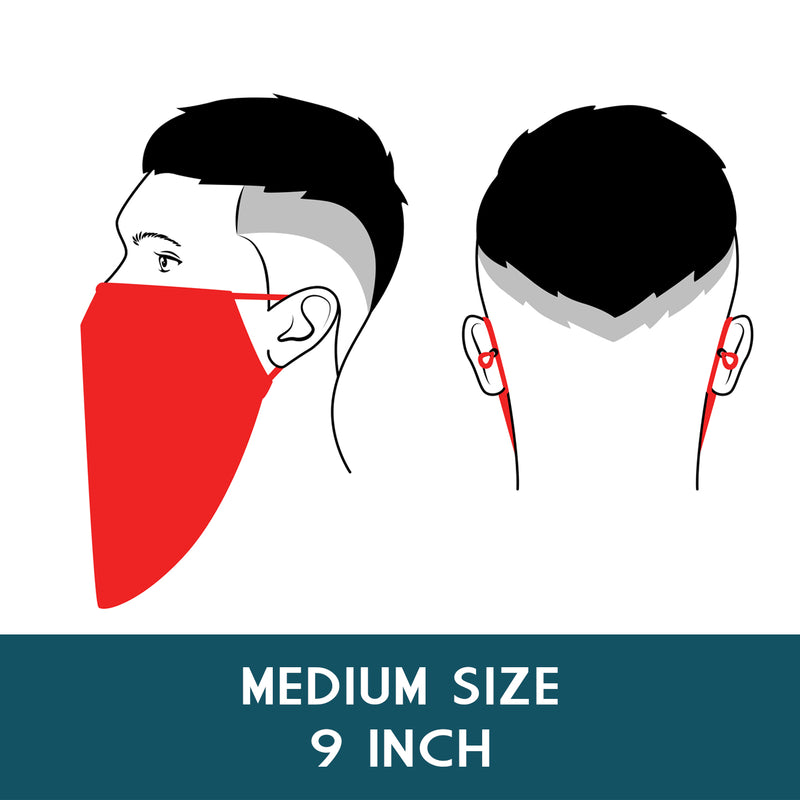 Medium Beard Face Mask - White