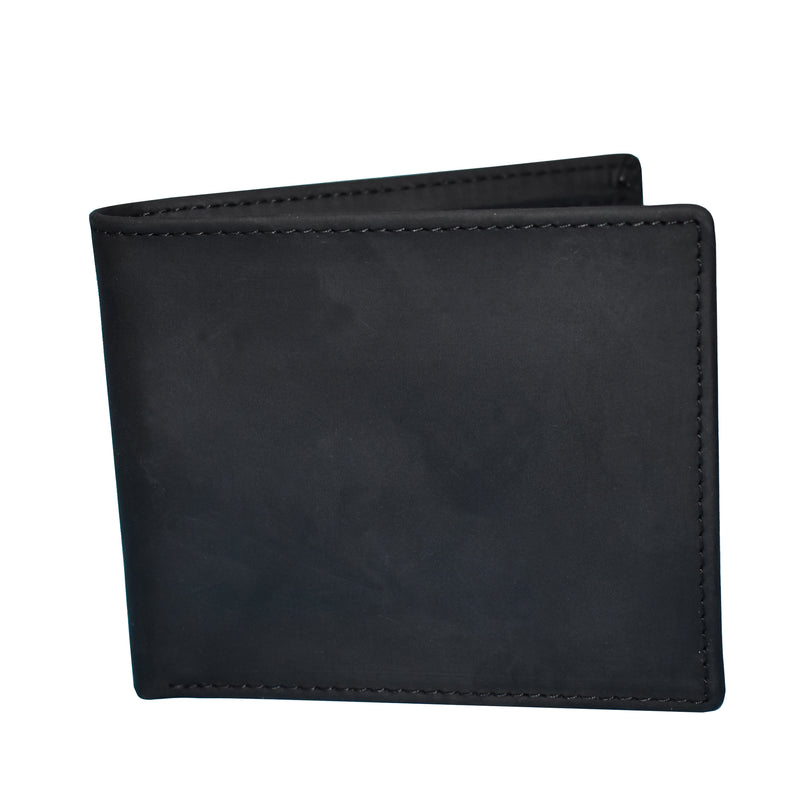 Leather Men's Wallet - Black