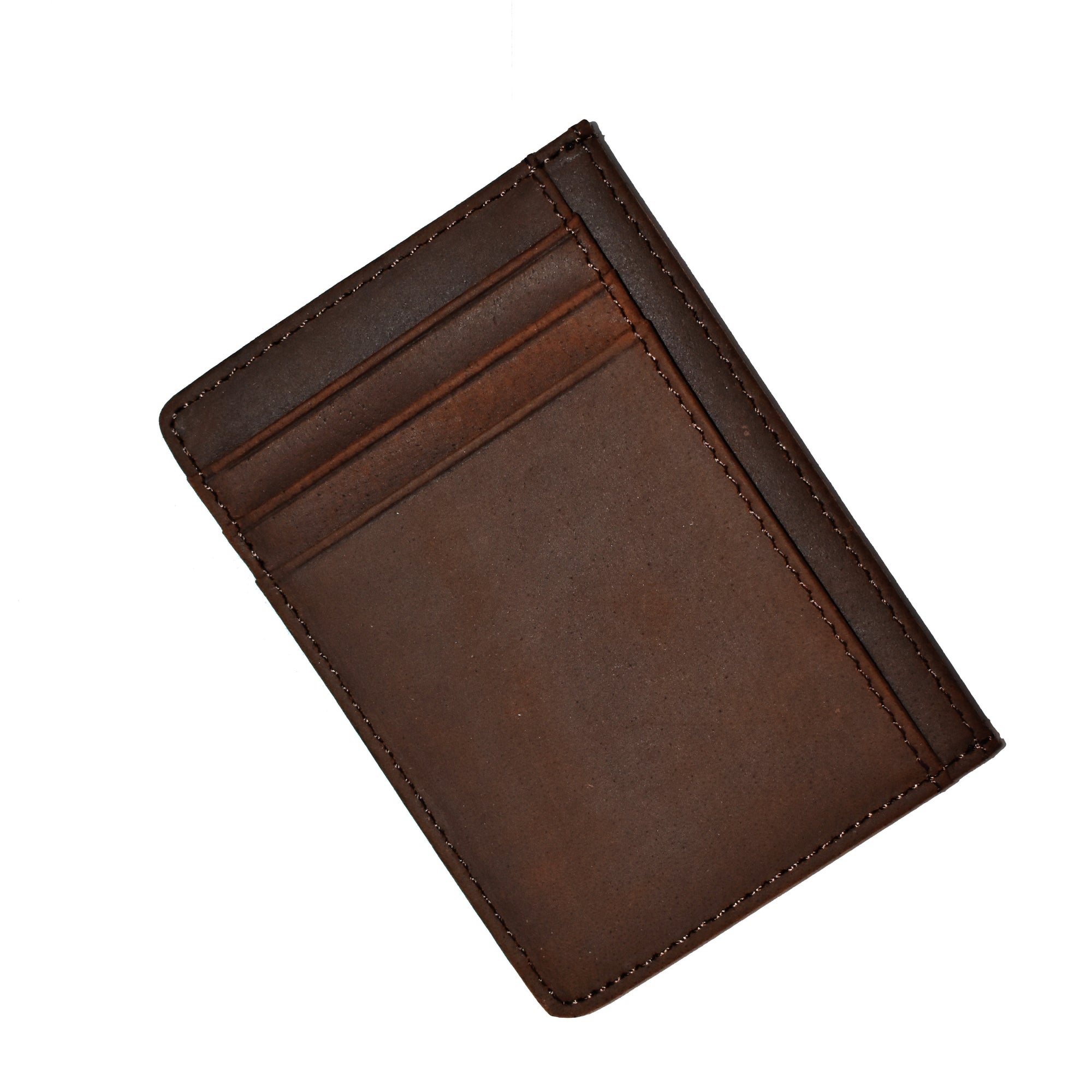 Leather Card Holder - Coffee