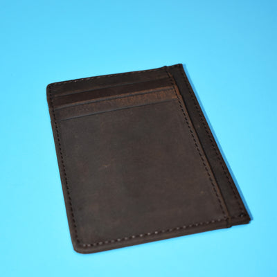 Leather Card Holder - Coffee