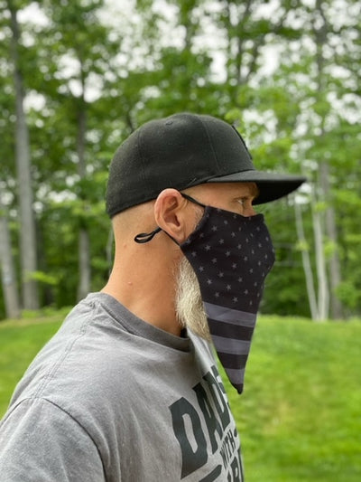 Medium Beard Face Mask - USA Flag