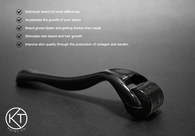 Derma Roller For Beard Growth, 540 Titanium Microneedle Roller - 0.3 mm